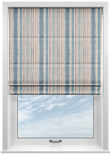 Guarda Stripe, Cornflower - Roman Blind